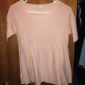 **NWT** LOFT Light pink blouse - XS